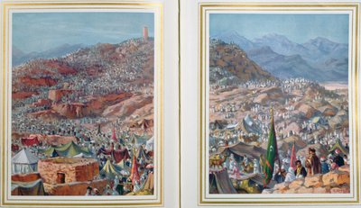 Pilgrims on Mount Arafa on the 9th day of Dhul-Hijjah by Alphonse Etienne Dinet